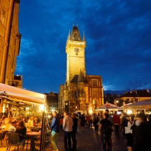 Night-time in the Square